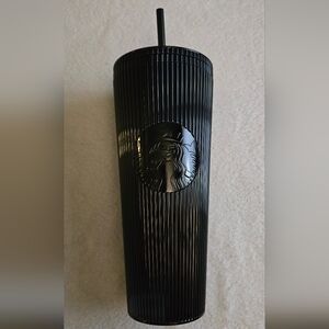 Starbucks Black Ribbed Accent Tumbler